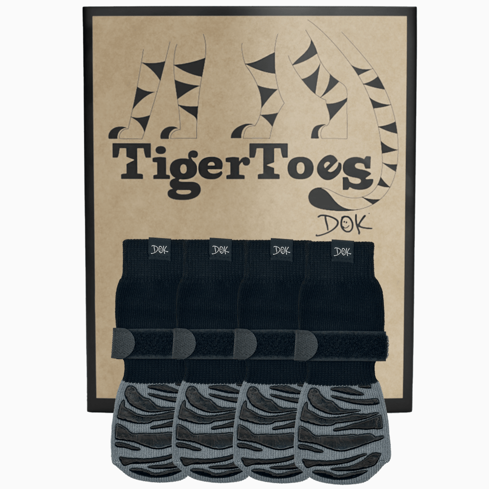 DOK TigerToes Premium Non-Slip Dog Socks